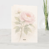 Elegant Floral Happy Valentine’s Day Card カード (裏面)
