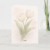 Elegant Floral Happy Valentine’s Day Card カード (裏面)