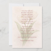 Elegant Floral Happy Valentine’s Day Card シーズンカード (裏面)