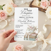 Elegant Floral Her Next Chapter Bridal Shower  招待状