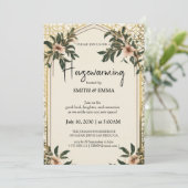 Elegant Floral Housewarming Invitation New Home  招待状 (スタンド正面)