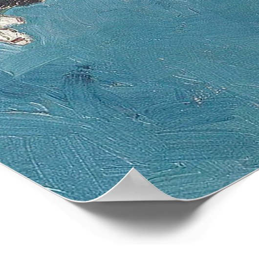 Elegant Floral Impressionist Art Décor Van Gogh ポスター (角)