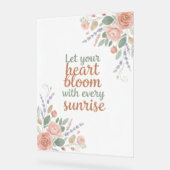 Elegant Floral Inspirational Poster アクリルサイン (傾斜)