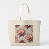 Elegant Floral Jumbo Tote Bag – Stylish & Spacious ラージトートバッグ (裏面)