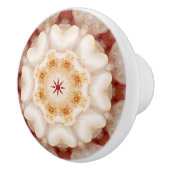 Elegant Floral Kaleidoscope Mandala  セラミックノブ (右)
