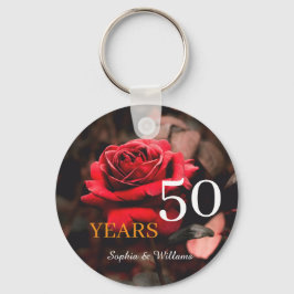 Elegant Floral Keepsake – Romantic Red Rose Gift キーホルダー