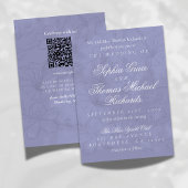 Elegant Floral Lavender Wedding Invitation 招待状