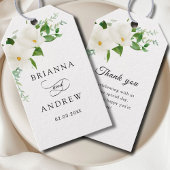 Elegant Floral Magnolia Wedding  ギフトタグ
