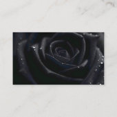 Elegant Floral Midnight Rose QR Code Wedding RSVP エンクロージャーカード (裏面)