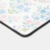 Elegant Floral Monogram デスクマット (コーナー)