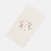 Elegant Floral Monogram Wedding Guest Towel (コーナー)