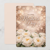 Elegant Floral Mother’s Day Greeting Design シーズンカード (正面/裏面)