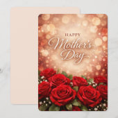 Elegant Floral Mother’s Day Greeting Design シーズンカード (正面/裏面)