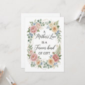 Elegant Floral Mother's Love Forever Gift Greeting カード (正面/裏面インサイチュ)