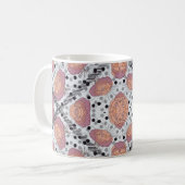 Elegant floral mug コーヒーマグカップ (正面左)