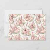 Elegant Floral Nail Artist Business サンキューカード (裏面)