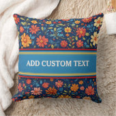 Elegant Floral Pattern クッション (ブランケット)