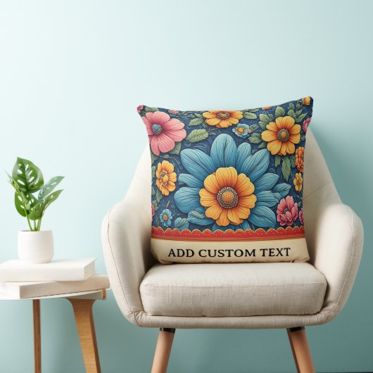 Elegant Floral Pattern クッション (椅子)