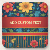 Elegant Floral Pattern コースター (正面)