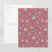 Elegant Floral Pattern シーズンポストカード (正面/裏面)