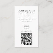 Elegant Floral Pattern 名刺 (裏面)