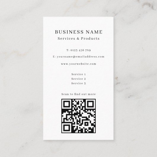 Elegant Floral Pattern 名刺 (裏面)