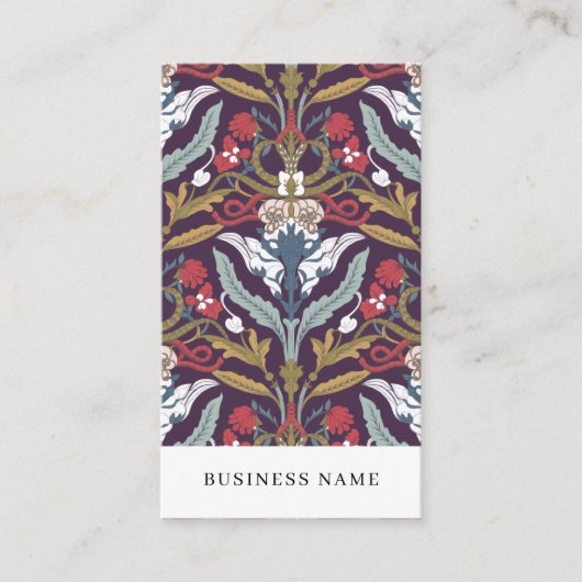 Elegant Floral Pattern 名刺 (正面)
