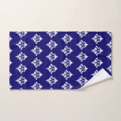 Elegant Floral Pattern in Blue and White バスタオルセット (ハンドタオル)
