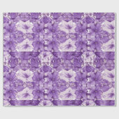 Elegant floral pattern in purple tones ラッピングペーパー (フラット)