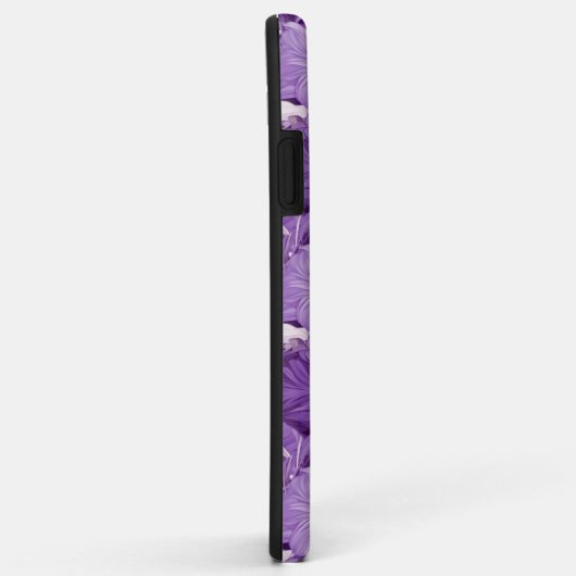 Elegant floral pattern in purple tones Case-Mate iPhoneケース (裏面/右)