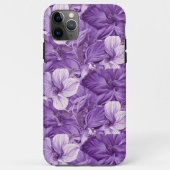 Elegant floral pattern in purple tones Case-Mate iPhoneケース (裏面)