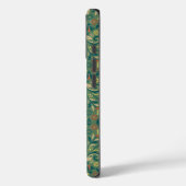 Elegant Floral Pattern in Yellow and Red on Green Case-Mate iPhoneケース (裏面 / 左)