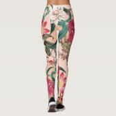 Elegant Floral Pattern Leggings レギンス (裏面)