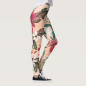Elegant Floral Pattern Leggings レギンス (右)