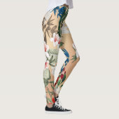 Elegant Floral Pattern Leggings レギンス (右)