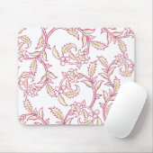 Elegant Floral Pattern Mouse Pad – Aesthetic Works マウスパッド (マウス)