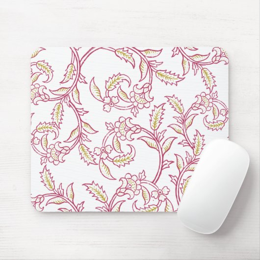 Elegant Floral Pattern Mouse Pad – Aesthetic Works マウスパッド (マウス)