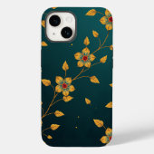 Elegant Floral Pattern Phone Case Case-Mate iPhoneケース (裏面)