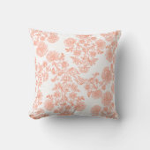 Elegant Floral Pattern Throw Pillow – Modern クッション (正面)