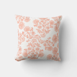 Elegant Floral Pattern Throw Pillow – Modern  クッション