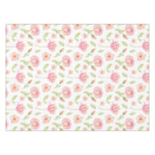 Elegant Floral Pattern with Pink Peonies and Lilie テーブルクロス (正面(横))
