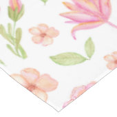 Elegant Floral Pattern with Pink Peonies and Lilie テーブルクロス (アングル)