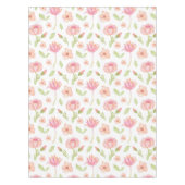 Elegant Floral Pattern with Pink Peonies and Lilie テーブルクロス (正面)