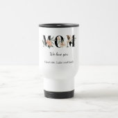 Elegant Floral Personalized Mom Travel Coffee Mug トラベルマグ (中央)