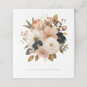 Elegant Floral Personalized Wedding  プレイスカード (外部開封)