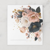 Elegant Floral Personalized Wedding  プレイスカード (外部開封)