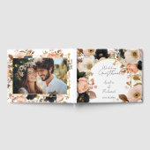 Elegant Floral Personalized Wedding Guestbook ゲストブック (全面)