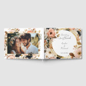 Elegant Floral Personalized Wedding Guestbook ゲストブック (全面)