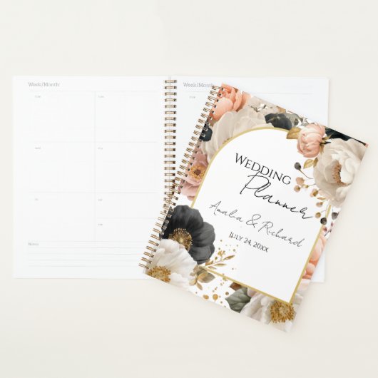 Elegant Floral Personalized Wedding Planner プランナー手帳 (ディスプレー)
