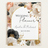 Elegant Floral Personalized Wedding Planner プランナー手帳 (正面)